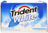 Trident White Sugar Free Gum (Peppermint, 16-Piece, 9-Pack)