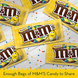 MARS M&M'S Peanut Chocolate Candy Singles Size Pouches 1.74-Ounce Pouch 48-Count Box