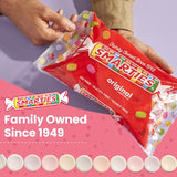 Smarties Candy Bulk Rolls Original Flavor - Gluten & Vegan Free - Classic Sweetness From Family Owned Company Since 1949, Peanut Free & Dairy Free - Perfect Halloween Candy - 4 Pound Bag
