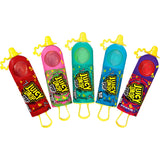 Juicy Drop Sweet & Sour Lollipop Variety Party Pack - 21 Count Sweet Lollipop Suckers & Sour Gel in Assorted Fruity Flavors - Fun Sour Candy For Birthdays And Parties - Sour Candy Variety