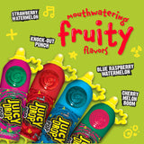Juicy Drop Sweet & Sour Lollipop Variety Party Pack - 21 Count Sweet Lollipop Suckers & Sour Gel in Assorted Fruity Flavors - Fun Sour Candy For Birthdays And Parties - Sour Candy Variety