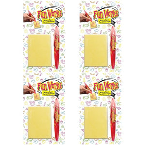 Edible Paper and Pen, 4 PACK Individually Wrapped Pen Paper TikTok Trend Items,Christmas Candy Bulk