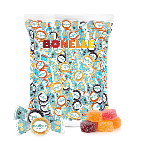 Fida Sugar Free Bonelle Italian Jelly Candy, Individually Wrapped, Vegan, 1 Pound Bag