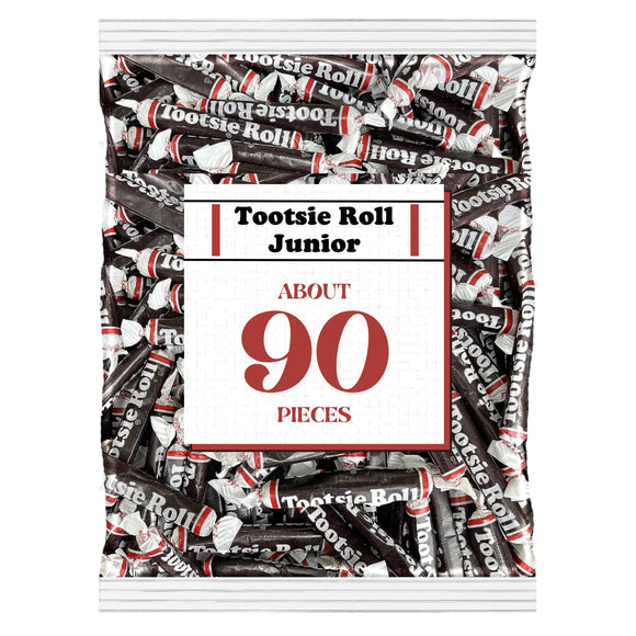 Tootsie Roll Juniors - 2 Pound Bulk Pack - Nostalgic Individually Wrapped Chewy Taffy Candy-  3 inches long