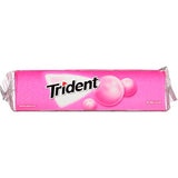 Trident Bubblegum Sugar Free Gum, 12 Packs of 14 Pieces (168 Total Pieces)