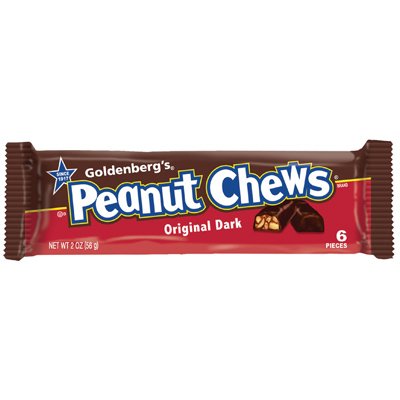 Goldenberg's Original Dark Chocolate Peanut Chews Bar 2 oz.: 24 Count