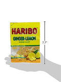 Haribo Gummy Candy, Ginger Lemon, 4-Ounce (Pack of 12)