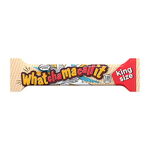 WHATCHAMACALLIT Chocolate Caramel Peanut Candy Bar, King Size (Pack of 18)