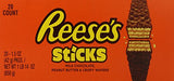 REESE'S Peanut Butter Candy Sticks, (Pack of 20)