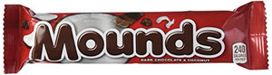 Peter Paul Mounds Candy Bar, Dark Chocolate Coconut Filled, 1.75-Ounce Bars (Pack of 36)