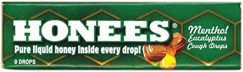 Ambrosoli Honees Menthol Eucalyptus Cough Drops, 9-Drop Bars (Pack of 24)