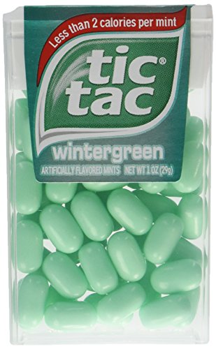 Tic Tac Mint, Wintergreen, PACK OF 24 -Fresh Breath Mints, Perfect Candy Easter Egg and Basket Stuffers, 24 Count