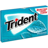 Trident Sugar Free Gum, Wintergreen, 14 ct (Pack of 12)