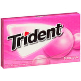 Trident Sugar Free Bubble Gum, 14 ct (Pack of 12)