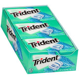 Trident Sugar Free Gum, Minty Sweet Twist, 14 Count (12 Pack)