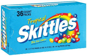 Skittles Tropical Candy, 2.17 ounce (36 Single Packs)