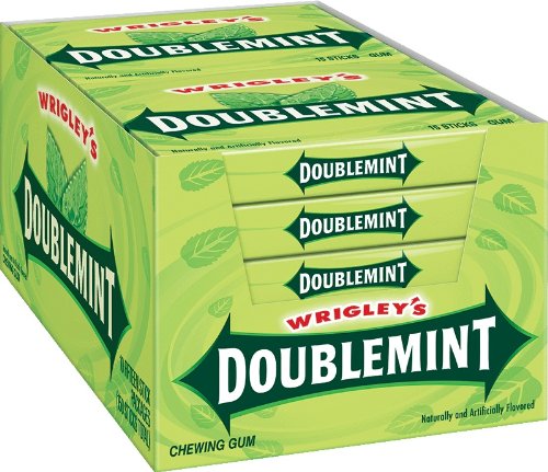 Doublemint Gum, 15 Sticks Each (Pack Of 10)