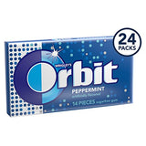 Orbit Peppermint Sugarfree Gum, 14 count  (Pack of 24)