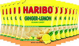 Haribo Gummy Candy, Ginger Lemon, 4-Ounce (Pack of 12)
