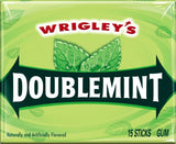 Doublemint Gum, 15 Sticks Each (Pack Of 10)