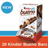 Kinder Bueno Crispy Creamy Chocolate Bar, 1.5 oz, 20 Count