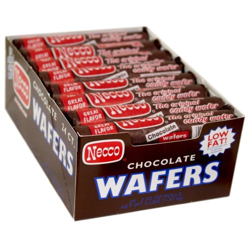 Necco Wafers - Chocolate, Rolls, 24 count By The Nile SWEETS