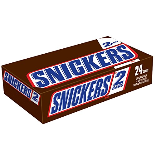 SNICKERS Sharing Size Chocolate Candy Bars 3.29-Ounce Bar 24-Count Box