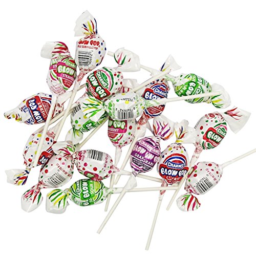 Charms Blow Pops, Assorted Flavors- 3 LB Bulk Candy - bubble Gum Filled Pops By The Nile Sweets