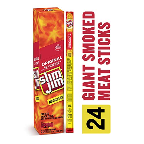 Slim Jim Giant Smoked Meat Stick, Original Flavor, .97 Oz. 24-Count
