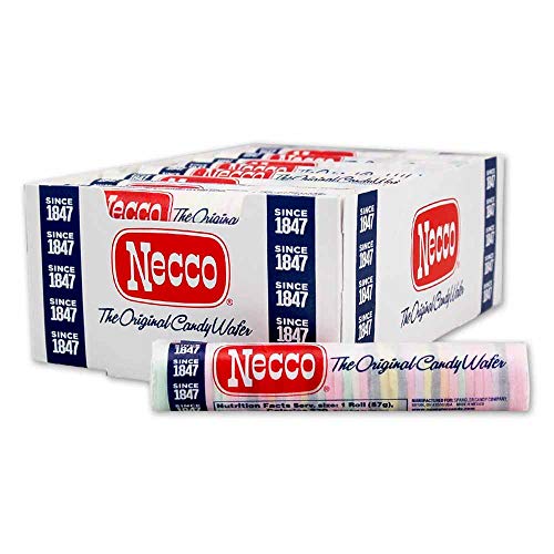 Necco, The Original Candy Wafers, 2 Ounce Rolls - 24 Count Display Pack