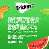 Trident Watermelon Twist Sugar Free Gum, 12 Packs of 14 Pieces (168 Total Pieces)