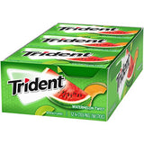 Trident Watermelon Twist Sugar Free Gum, 12 Packs of 14 Pieces (168 Total Pieces)