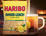 Haribo Gummy Candy, Ginger Lemon, 4-Ounce (Pack of 12)