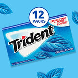 Trident Original Flavor Sugar Free Gum, 12 Packs of 14 Pieces (168 Total Pieces)