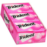 Trident Sugar Free Bubble Gum, 14 ct (Pack of 12)