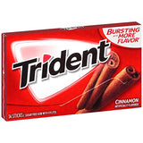 Trident Sugar Free Gum Cinnamon, 14 ct (pack of 12)