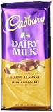 CADBURY DAIRY MILK Roast Almond Chocolate 3.5 Ounce Package (Pack of 14)