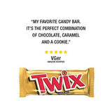 MARS  TWIX Caramel Singles Size Chocolate Cookie Bar Candy 1.79-Ounce Bar 36-Count Box