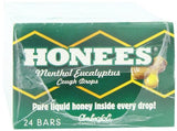 Ambrosoli Honees Menthol Eucalyptus Cough Drops, 9-Drop Bars (Pack of 24)