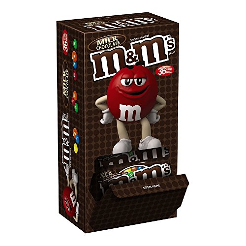MARS M&M'S Milk Chocolate Candy 36-Count 1.69-Ounce Pouch
