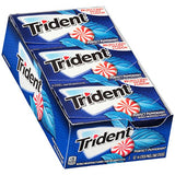 Trident Sugar Free Gum, Peppermint, 12 Pack