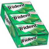 Trident Sugar Free Gum Spearmint, 14 ct (Pack of 12)