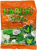 Haribo Gummi Candy, Frogs, 5-Ounce Bags (Pack of 12)