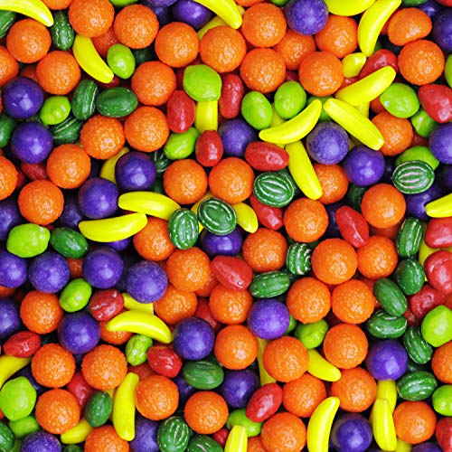 Nitwitz Bulk Candy - Hard Candy for Kids - 2 Lb Fruit Shape Candy - Party Favor Candy - Colorful Candy for Vending - Assorted Candy for Candy Machine - Vendor Machine Candy Refill