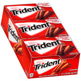 Trident Sugar Free Gum Cinnamon, 14 ct (pack of 12)