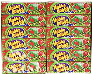 Hubba Bubba Max Bubble Gum, Strawberry-Watermelon, 5-Piece Packs (Pack of 36)