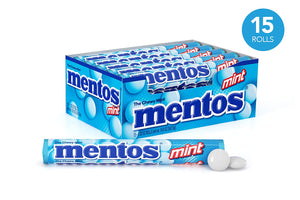 Mentos Chewy Mint Candy Roll, Mint, (Pack of 15)