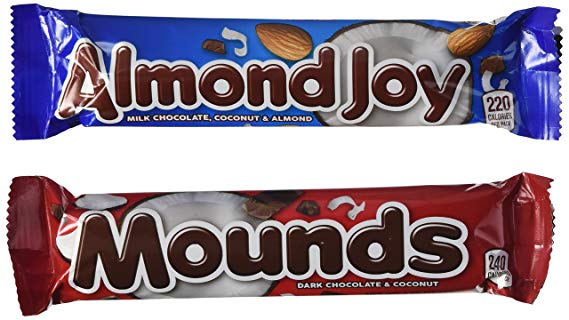 Almond Joy and Mounds 24 bar Variety Pack