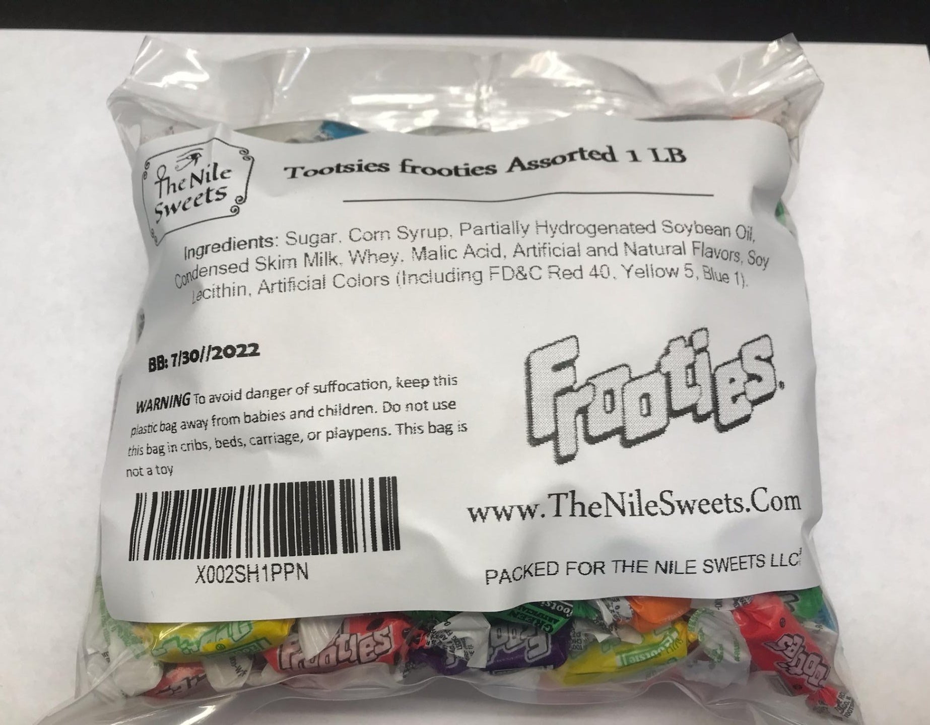 Tootsie Roll Assorted Frooties Candy, 1 lb. By The Nile Sweets