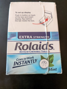 Rolaids Mint Flavor Heartburn Acid Indigestion Extra strong Rapid Relief - 12 Rolls of 12 Antacid Chewable Tablets (144 Tablets Total)